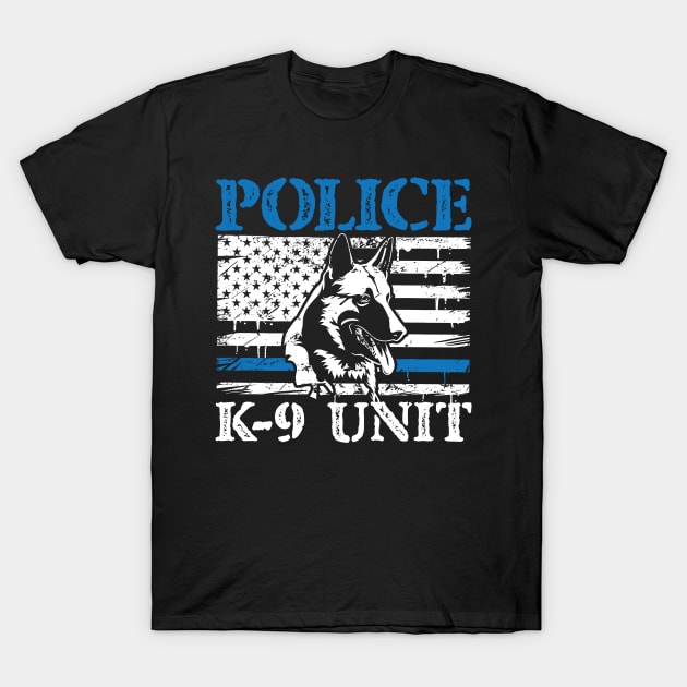 Police K-9 Unit T-Shirt by Values Tees